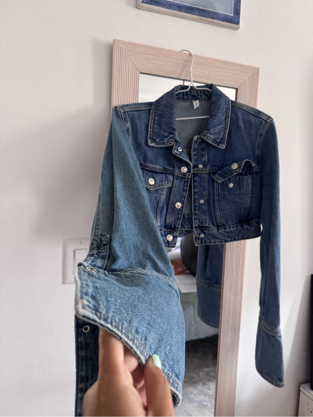 Zara Cropped Denim Jacket - Picture 5 of 8